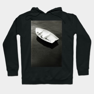 Moored Rowing Boat at Beaumaris, North Wales, UK Hoodie